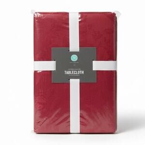 Martha Stewart Collection Tablecloth Rectangular 102” + 6 Napkins Holiday Holly